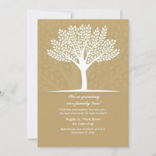 Ankündigung der Schwangerschaft von Familienbaum