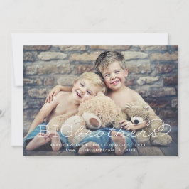 Ankündigung der Schwangerschaft von Großbrüdern Fo