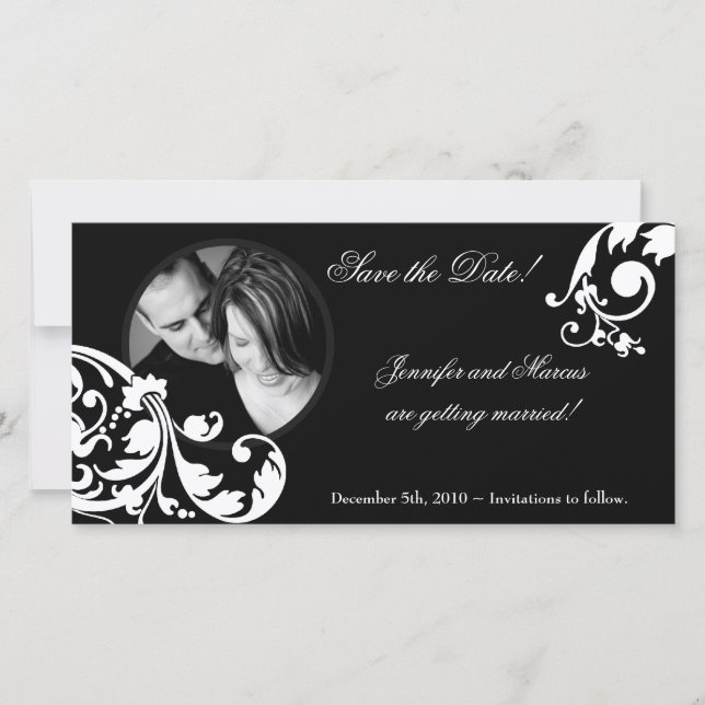 Ankündigung der Schwarz-weißen Verlobung (Vorderseite)