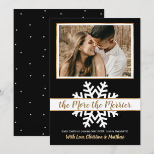 Ankündigung der Schwarz-weißen Weihnachtszeit