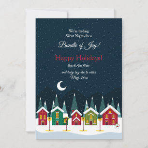 Ankündigung der Stillen Nacht Schwangerschaft Weih