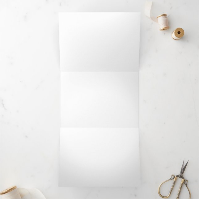 Ankündigung der "Trifold Letter"-Falte (Innenseite)