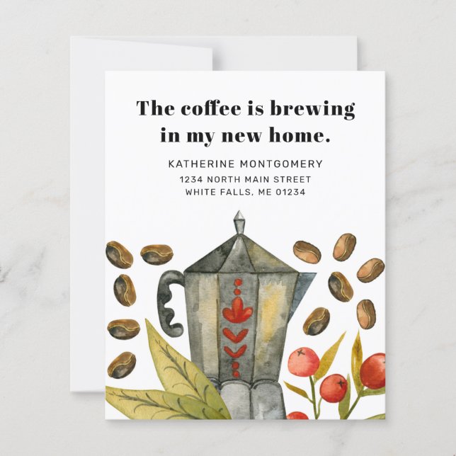 Ankündigung der Umschichtung des Kaffeepapiers (Vorderseite)