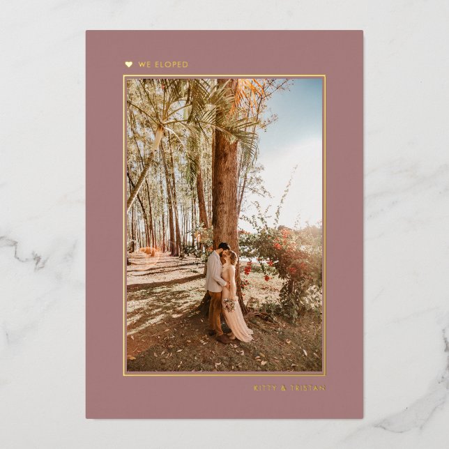 Ankündigung der Verheirateten Elopement-Aktion "Mi (Vorderseite)