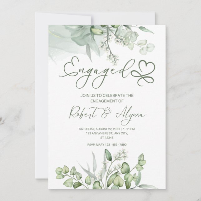 Ankündigung der Verlobung (Vorderseite)