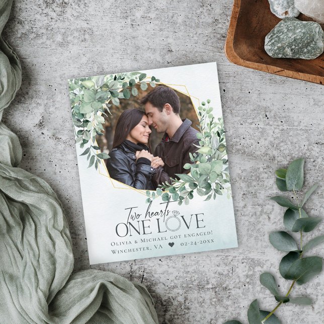 Ankündigung der Verlobung des Eukalyptus-Fotos (Von Creator hochgeladen)