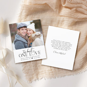 Ankündigung der Verlobung des Fotos Eine Liebe