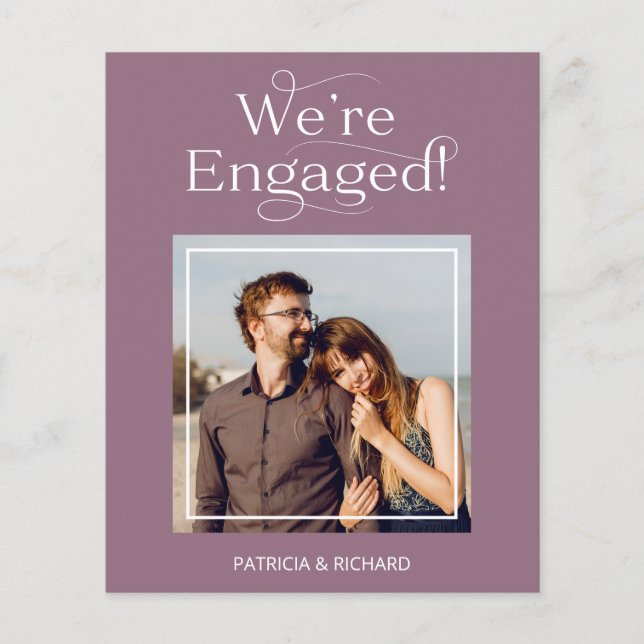 Ankündigung der Verlobung des Haushalts Save the D (Vorderseite)