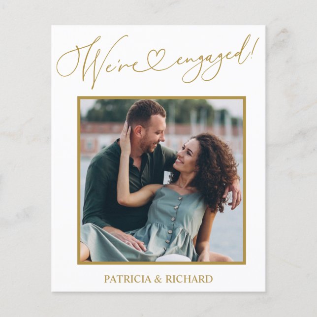 Ankündigung der Verlobung des Haushalts Save the D (Vorderseite)