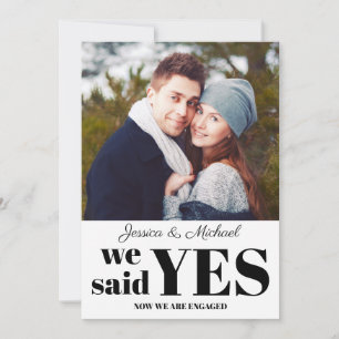 Ankündigung der Verlobung des modernen Fotos