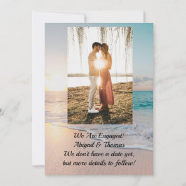 Ankündigung der Verlobung Foto Ozean