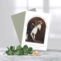 Ankündigung der Verlobung "Sage Green Arch Foto"