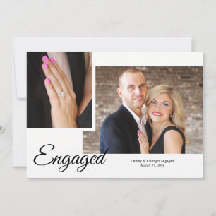 Ankündigung der Verlobung von Skript-Foto anzeigen