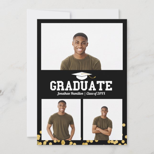 Ankündigung des Abschlusses an die High School 3 F (Vorderseite)