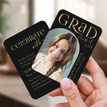 Ankündigung des Abschlusses "Black Modern Arch Fot