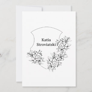 Ankündigung des Abschlusses "Black & White Wappen"