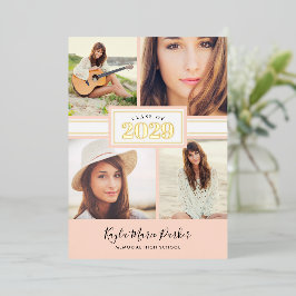 Ankündigung des Abschlusses "Blush and Gold Foil"-