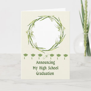 Ankündigung des Abschlusses der High School, Foto