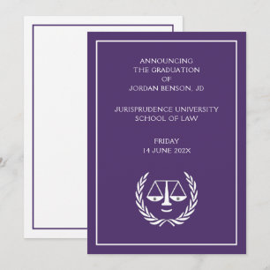 Ankündigung des Abschlusses der Juristischen Fakul
