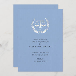 Ankündigung des Abschlusses der Juristischen Fakul