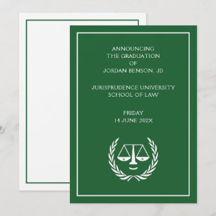 Ankündigung des Abschlusses der Juristischen Fakul