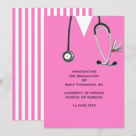 Ankündigung des Abschlusses der Krankenpflege