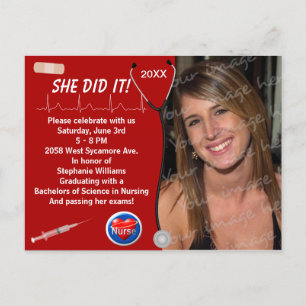 Ankündigung des Abschlusses der Krankenpflege