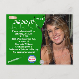 Ankündigung des Abschlusses der Medizin- und Pfleg