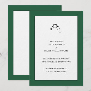 Ankündigung des Abschlusses der Medizinschule