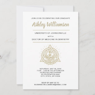 Ankündigung des Abschlusses der Zahnarztschule