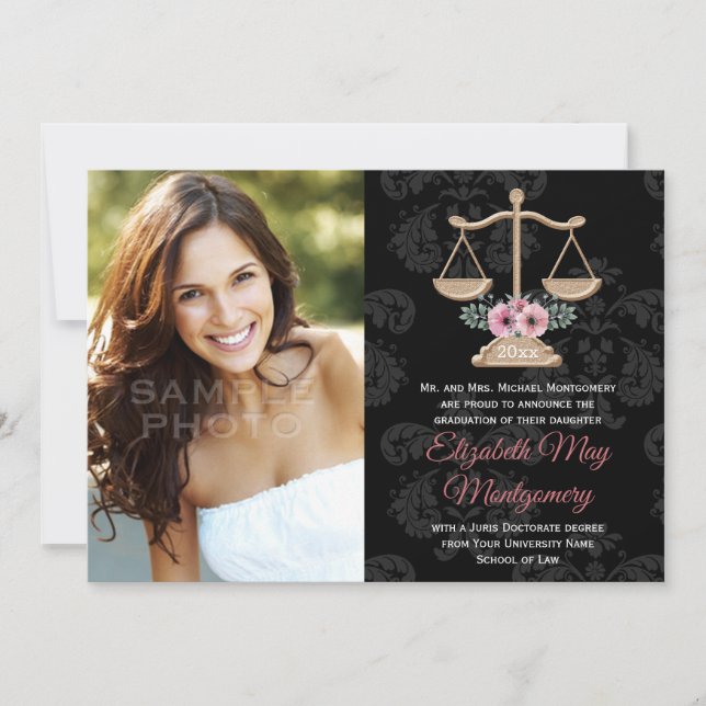 Ankündigung des Abschlusses des Fotos der Schule f (Vorderseite)