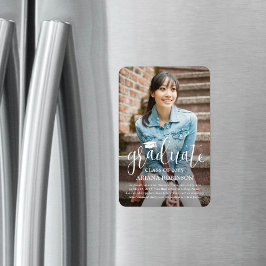 Ankündigung des Abschlusses des modernen White Scr Magnet