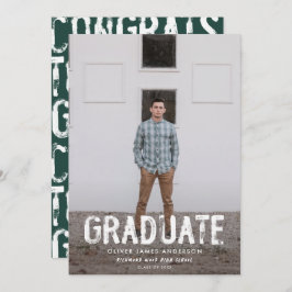 Ankündigung des Abschlusses eines modernen grünen 