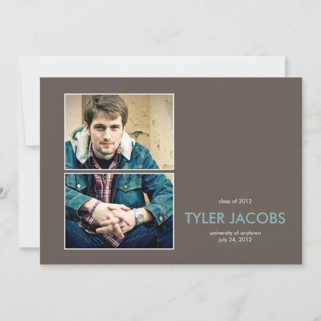 Ankündigung des Abschlusses eines verbundenen Foto (Vorderseite)