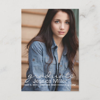 Ankündigung des Abschlusses/Einladung| Absolvent| 