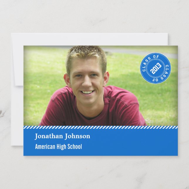 Ankündigung des Abschlusses "Elegante Briefmarke F (Vorderseite)