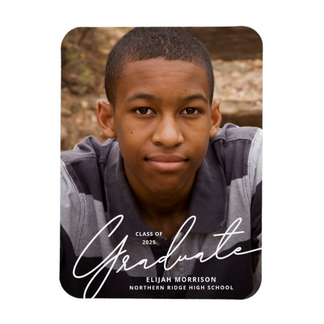 Ankündigung des Abschlusses für das Foto "White Sc Magnet (Vertikal)