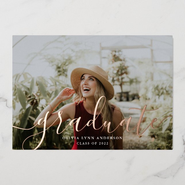 Ankündigung des Abschlusses für einfache Skriptfol (Vorderseite)