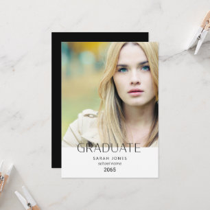 Ankündigung des Abschlusses für einfaches Foto