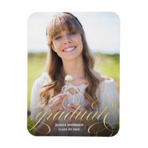 Ankündigung des Abschlusses für elegantes Gold Scr Magnet