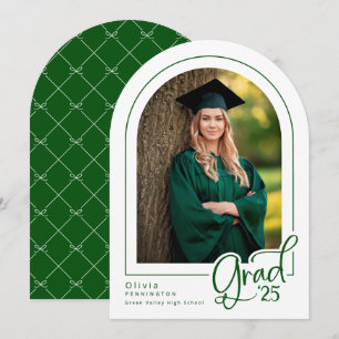 Ankündigung des Abschlusses "Green White Arch Foto