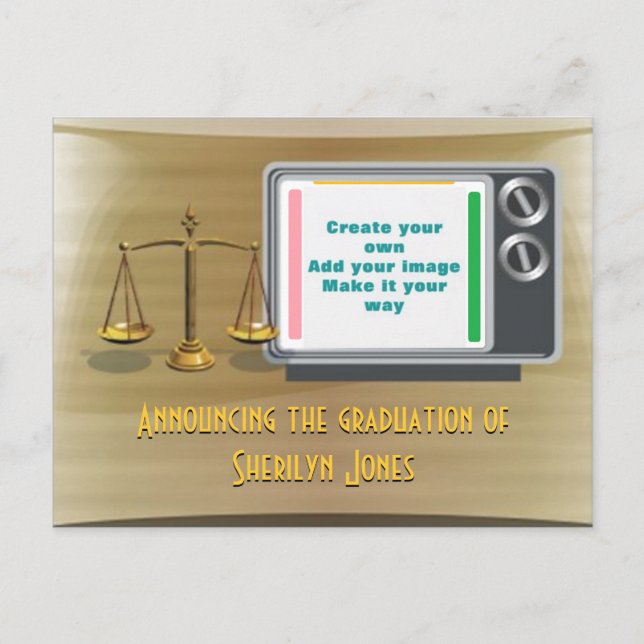 Ankündigung des Abschlusses hinzufügen (Vorderseite)