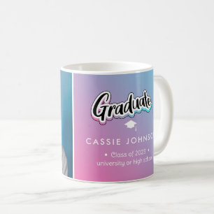Ankündigung des Abschlusses Kaffeetasse