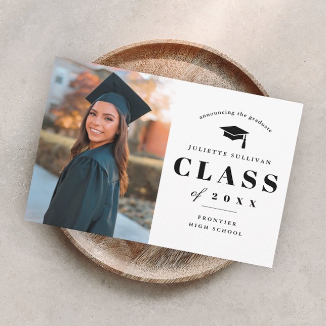 Ankündigung des Abschlusses "Minimal Type Foto" (Von Creator hochgeladen)