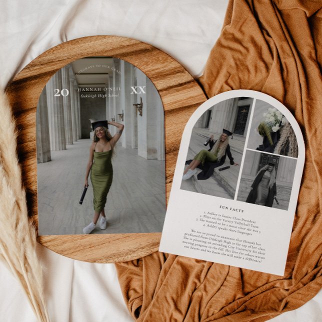 Ankündigung des Abschlusses moderner Bogenrahmen (Von Creator hochgeladen)