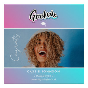 Ankündigung des Abschlusses Poster