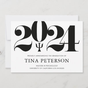 Ankündigung des Abschlusses Psychologie