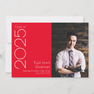 Ankündigung des Abschlusses "Red White School Colo