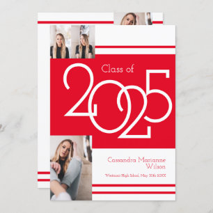 Ankündigung des Abschlusses "Red White School Colo