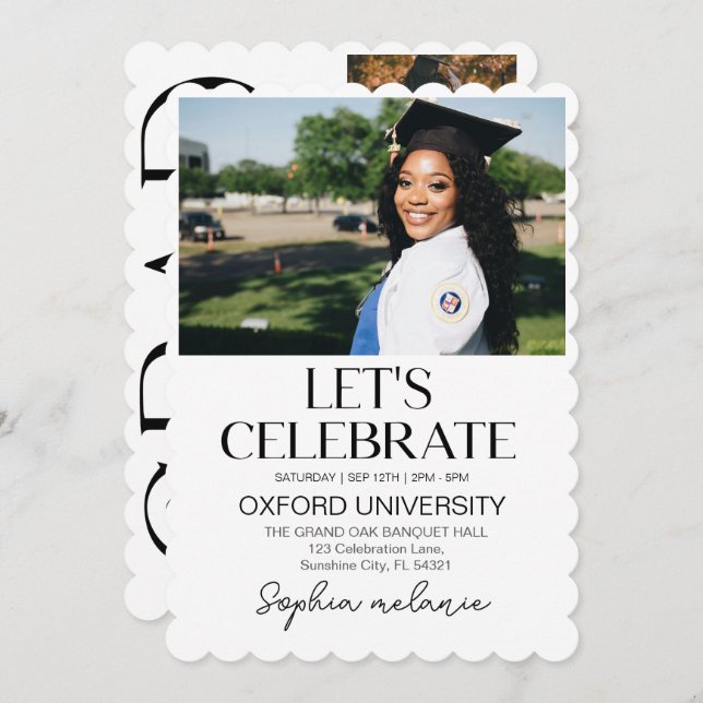 Ankündigung des Abschlusses, Senior Abschluss 2025 (Vorne/Hinten)